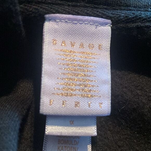Savage x Fenty ESSENTIAL RACER CROPPED HOODIE 1X - Picture 8 of 13